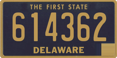 DE license plate 614362