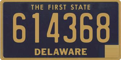 DE license plate 614368