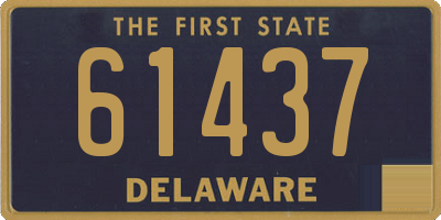 DE license plate 61437