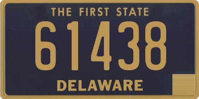 DE license plate 61438