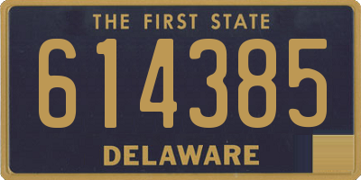 DE license plate 614385