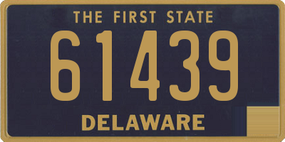DE license plate 61439