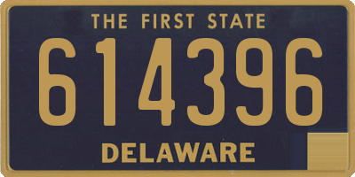 DE license plate 614396