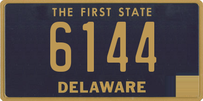 DE license plate 6144