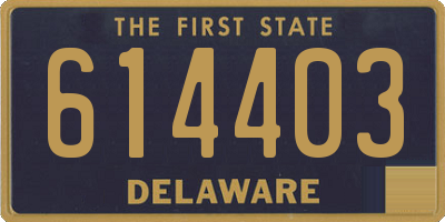 DE license plate 614403