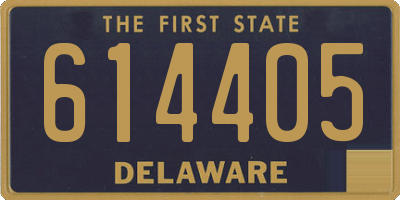 DE license plate 614405