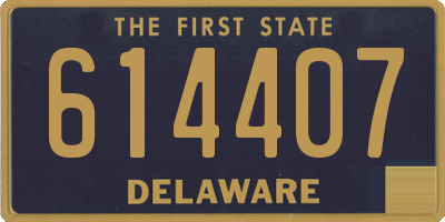 DE license plate 614407