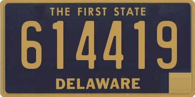 DE license plate 614419