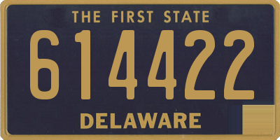 DE license plate 614422