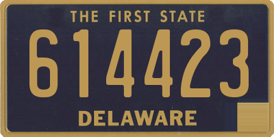 DE license plate 614423
