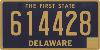 DE license plate 614428