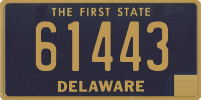 DE license plate 61443