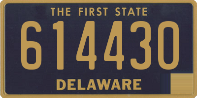 DE license plate 614430