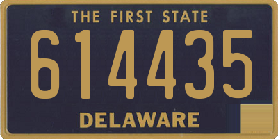 DE license plate 614435