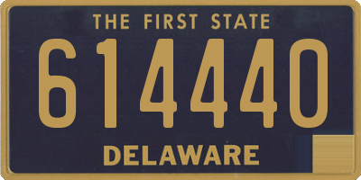 DE license plate 614440