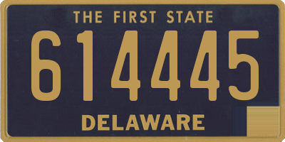 DE license plate 614445