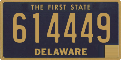 DE license plate 614449