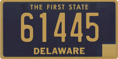 DE license plate 61445