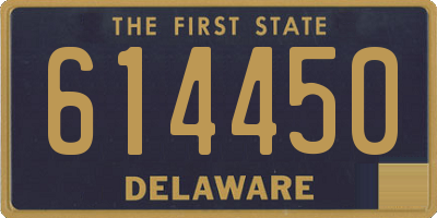 DE license plate 614450