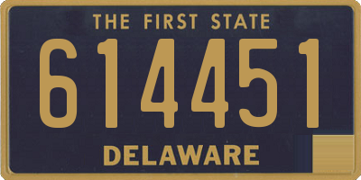 DE license plate 614451