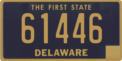 DE license plate 61446