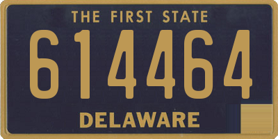 DE license plate 614464