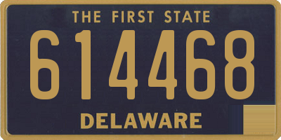 DE license plate 614468