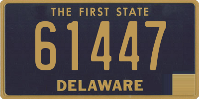 DE license plate 61447