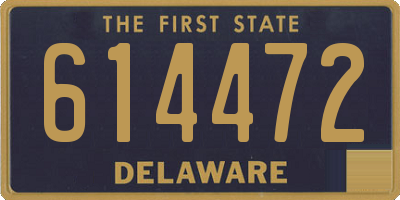 DE license plate 614472