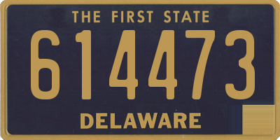 DE license plate 614473