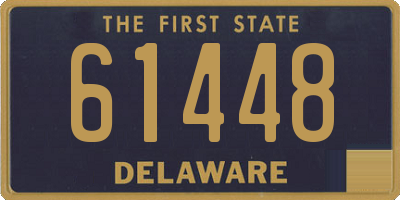 DE license plate 61448