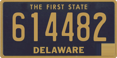 DE license plate 614482