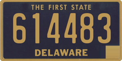 DE license plate 614483