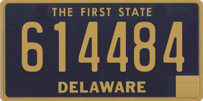 DE license plate 614484