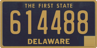 DE license plate 614488