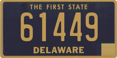 DE license plate 61449