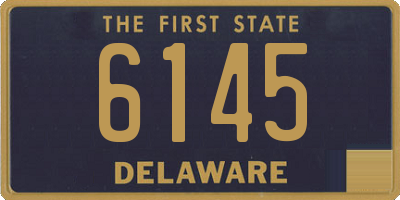 DE license plate 6145