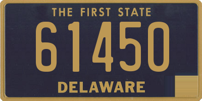 DE license plate 61450