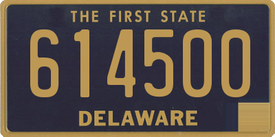 DE license plate 614500