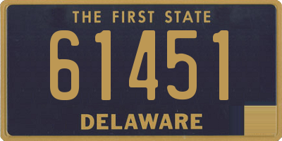 DE license plate 61451
