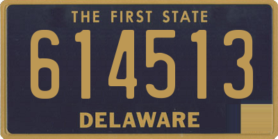 DE license plate 614513