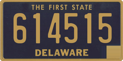 DE license plate 614515