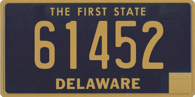 DE license plate 61452