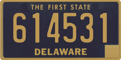 DE license plate 614531