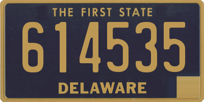 DE license plate 614535