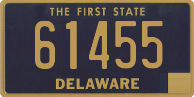DE license plate 61455