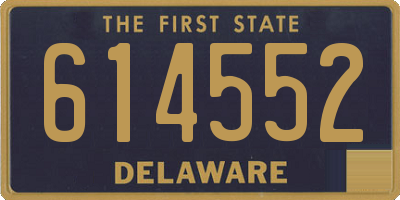 DE license plate 614552