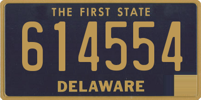 DE license plate 614554