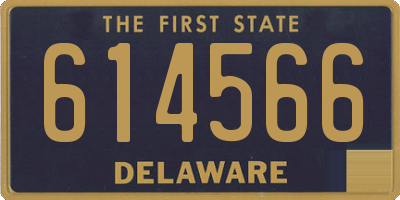 DE license plate 614566