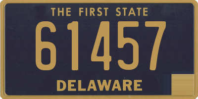 DE license plate 61457